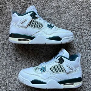 Nike Air Jordan 4 Retro Oxidized Green Size 5.5 Youth (Size 7 Women's)